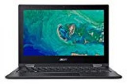 Acer Spin 1 | SP111-33 - Ordenador portátil de 11.6" HD (Intel Celeron N4000, 4 GB RAM, 64 GB eMMC, UMA, Windows 10 Home con S Mode & Office 365 Personal) Negro - Teclado QWERTY Español