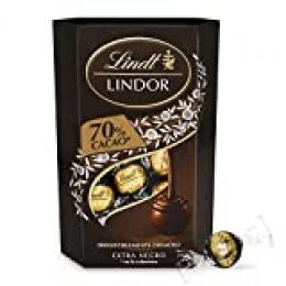 Lindt Lindor Bombones de Chocolate Negro 70% Cacao - Aprox. 16 Bombones, 200 g, Pack de 4