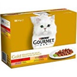 Purina Gourmet Gold Bocaditos en Salsa comida para gatos en latas 8 x [12 x 85 g]