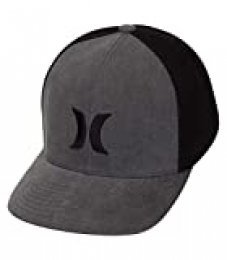 Hurley M Icon Textures Hat Gorra, Hombre, Light Carbon, S/M