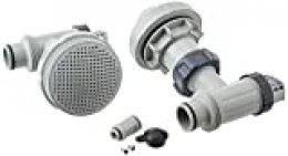 Intex - Juego de conectores para piscina (38 mm de diámetro), color gris