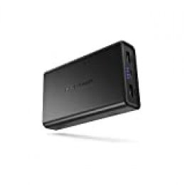 RAVPOWER 2020 Nuevo versión Bateria Externa 10000mAh Powerbank,Bateria Externa para Movil 5V / 3.4A Cargador Portátil 2 Puertos USB 2.0 iSmart Compacto y Ligero para los Smartphone.etc - Negro