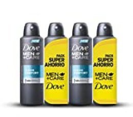 Dove - Desodorante Clean Confort Hombre Ahorro - pack de 2 x 2 x 200 ml (total 800 ml)