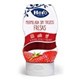 Hero Mermelada de Fresas Sin Trozos Ideal para Desayunos, Postres y Meriendas Pack de 5x350 g