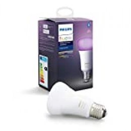 Philips Hue Bombilla Inteligente LED E27, con Bluetooth, Luz Blanca y Color, Compatible con Alexa y Google Home