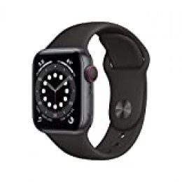 Nuevo Apple Watch Series 6 (GPS + Cellular, 40 mm) Caja de Aluminio en Gris Espacial - Correa Deportiva Negra