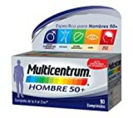 Multicentrum Hombre 50+, Complemento Alimenticio con 13 Vitaminas y 11 Minerales, para Hombres a partir de los 50 años - 90 Comprimidos