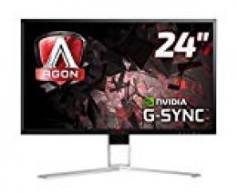 AOC Agon AG241QG - Monitor Gaming 24" QHD (2560 x 1440 Pixeles, 1 ms, 165 Hz, FreeSync, FlickerFree, Altavoces, USB, Displayport, HDMI)