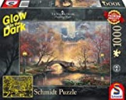 Schmidt Spiele- Thomas Kinkade - Puzzle (1000 Piezas), diseño de Central Park en otoño, Color carbón (59496)