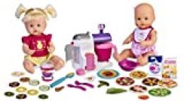 Nenuco - Hermanitas Traviesas en la Cocina, 2 Muñecas Bebés Comiditas, Multicolor, (Famosa 700015155)