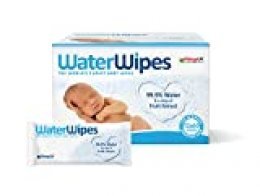 WaterWipes Toallitas para Pieles Sensible de Bebé, 99.9% agua purificada, 12 paquetes x 60 toallitas (720 toallitas)