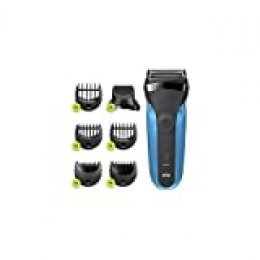 Braun Series 3 Shave & Style 310BT - Afeitadora eléctrica para barba (tecnología Wet & Dry), color negro y azul