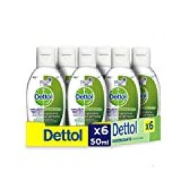 Dettol - Gel hidroalcoholico higienizante de manos - 50 ml x 6