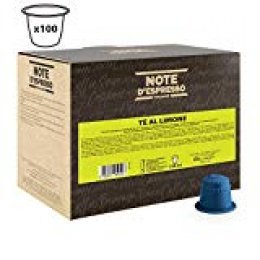 Note D'Espresso - Cápsulas de té al limón, 8 g (caja de 100 unidades)