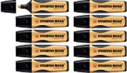 Marcador fluorescente STABILO BOSS Executive - Caja con 10 unidades - Color naranja