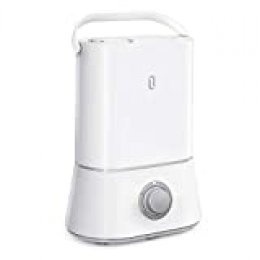 TaoTronics - Humidificador por ultrasonidos de 4 litros para casa, dormitorio, salón, oficina, 12 – 50 horas, boquilla de 360 °, apagado automático sin agua – blanco