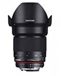 Samyang F1110807101 - Objetivo fotográfico DSLR para Olympus 4/3 (Distancia Focal Fija 24mm, Apertura f/1.4-22 ED AS IF UMC, diámetro Filtro: 77mm), Negro