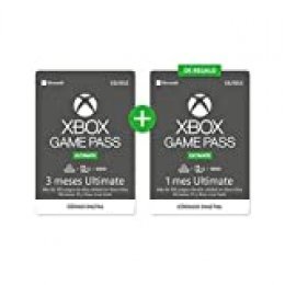 Suscripcion Xbox Game Pass  3 Meses Ultimate + 1 Mes Gratis | Xbox One/Windows 10 PC - Código de descarga