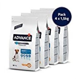 Advance Mini Adult - Pienso para Perros Adultos De Razas Pequeñas - Pack De 1.5Kg X 4 - Total 6 Kg 6000 g
