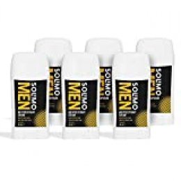 Marca Amazon - Solimo MEN Crema antitranspirante para hombres, protección máxima con perfume fresco de cítricos, Paquete de 6 (6 x 45 ml)