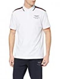 Hackett London Amr Knit Shoulder Camiseta, Blanco (White 800), Medium para Hombre