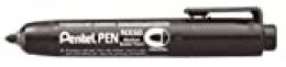Pentel - Marcador permanente retráctil Pentel Pen. Formato grueso. Color negro.