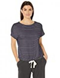 Amazon Essentials Lightweight Lounge Terry Short-Sleeve Tie-Waist Shirt Mujer