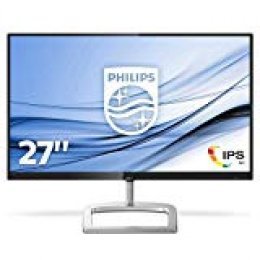 Philips 276E9QDSB/00 - Monitor LCD de 27" con Flicker Free (FHD, LED, resolución de 1920 x 1080 Pixels, Modo LowBlue, tecnología AMD FreeSync, HDMI, VGA, DVI-D), Color Negro y Plata