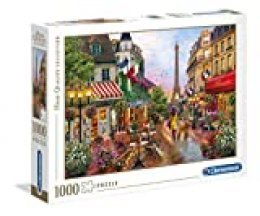 Clementoni- Puzzle 1000 Piezas Flores en Paris, Multicolor (39482.1)