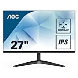 AOC 27B1H Monitor IPS de 27" con Pantalla FHD (1920 x 1080, 60 Hz, No VESA, VGA, HDMI, Sin Bordes)