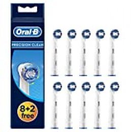 Oral-B Precision Clean Cabezales De Recambio, Pack De 10 Unidades