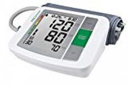 Medisana BU 510 Tensiómetro para el brazo, pantalla de arritmia, escala de colores de los semáforos de la OMS, para una medición precisa de la tensión arterial y del pulso con función de memoria