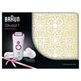 Braun Silk-épil 7 81677772 - Depiladora (Rosa, Blanco, 40 pinzas, Batería integrada, 50 min, 922 g, Caja)