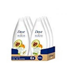 Dove Aceite de Aguacate y Extracto de Caléndula Gel de Ducha 500 ml - [Pack de 6]
