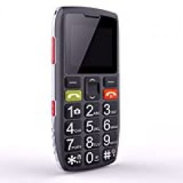 Teléfonos móviles para Mayores con Teclas Grandes, Artfone C1 Senior, fácil de Usar Celular para Ancianos con botón SOS, Cámara, Negro