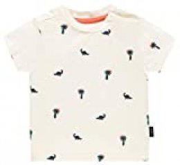 Noppies B Regular T-Shirt SS Atascocita Camiseta, Marfil (Blanc De Blanc P002), 58 (Talla del Fabricante: 56) para Bebés