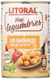 LITORAL Hoy Legumbres Garbanzos con su sofrito - Plato Preparado Sin Gluten - Paquete de 15x440g - Total: 6.6kg