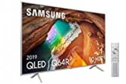 Samsung 55Q64R QLED 4K 2019 - Smart TV de 55" con Resolución 4K UHD, Supreme Ultra Dimming, Q HDR, Inteligencia Artificial 4K, Diseño Metalico, Premium One Remote, Apple TV y compatible con Alexa