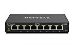Netgear GS308E - Switch conmutador de Red de 8 Puertos Gigabit Ethernet Smart Managed Plus gestionado