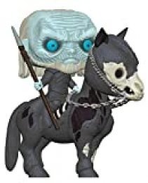 Funko- Pop Rides: Game of Thrones S10: White Walker on Horse Figura Coleccionable, Multicolor, Talla única (37669)
