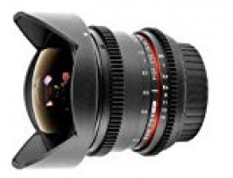 Samyang 8 mm T3.8 - Objetivo ojo de pez para Canon EOS V-DSLR, negro