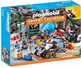 Playmobil Calendario de Adviento-9263 Agentes, Negro, Color Blanco (9263) , Modelos/colores Surtidos, 1 Unidad