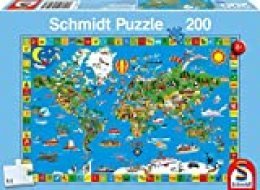 Schmidt Spiele 56118 200pieza(s) Puzzle - Rompecabezas (Jigsaw Puzzle, Mapas, Niño/niña, 8 año(s), 432 mm, 291 mm)