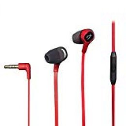 HyperX HX-HSCEB-RD Earbuds - Auriculares con micrófono Integrado, Color Rojo