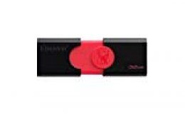 Kingston DataTraveler 106 (DT106/32GB) USB 3.0, Memoria Flash, 32 GB, Negro y Rojo