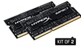 HyperX Impact HX321LS11IB2K2/8 Memoria RAM 2133 MHz DDR3L CL11 SODIMM  1.35 V, 8 GB Kit (2 x 4 GB)