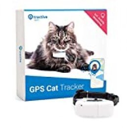 Tractive Localizador GPS para gatos, rango ilimitado, seguimiento de actividad, resistente al agua (Último Modelo)