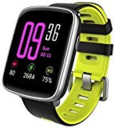 Willful Smartwatch con Pulsómetro,Impermeable IP68 Reloj Inteligente con Cronómetro, Monitor de sueño,Podómetro,Calendario,Control Remoto de música,Pulsera Actividad para Android y iOS (Verde)