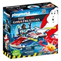 PLAYMOBIL Ghostbusters Zeddemore con Moto de Agua, Flota, a Partir de 6 Años (9387)