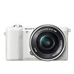 Sony ILCE-5100 - Cámara EVIL de 24.7 Mp ( pantalla 3", estabilizador óptico, vídeo Full HD ), color blanco - Kit cuerpo cámara con objetivo E PZ 16-50 mm f/3.5-5.6